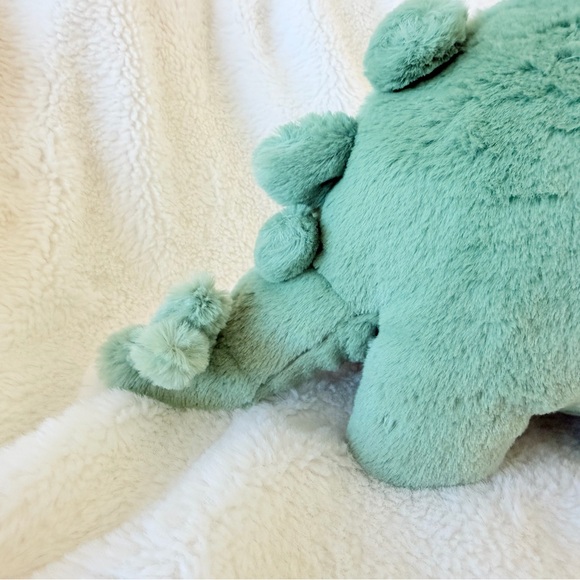 Jellycat Fossilly Stegosaurus Green Plush Dinosaur - Retired - Medium - Picture 4 of 15
